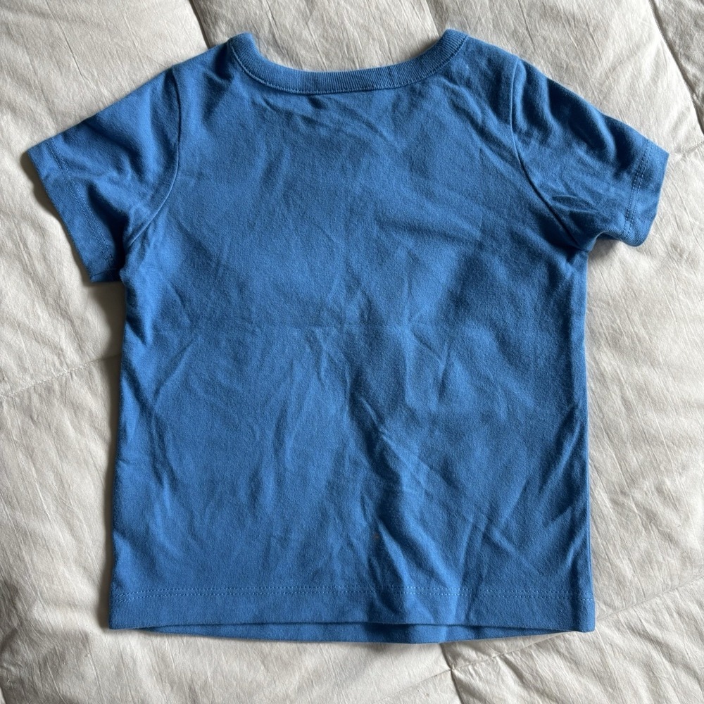 NWT Hanna Andersson Fiesta Sloth Tee Shirt 18-24mo Organic Cotton Blue Unisex - Picture 9 of 13